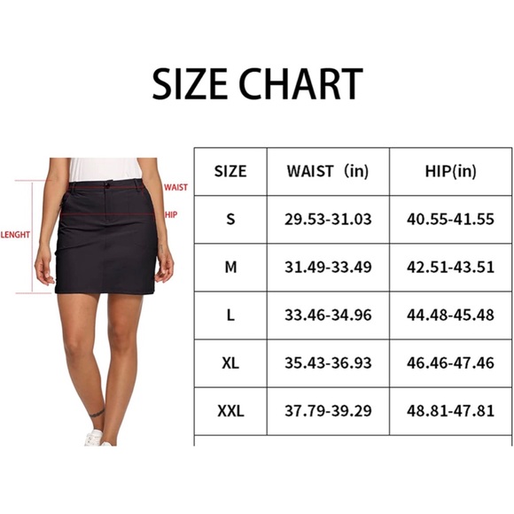 ❗️FINAL❗️ 🆕 CQC Outdoor UPF 50+ Golf Skort Build-in Shorts with Pockets M - Picture 5 of 5